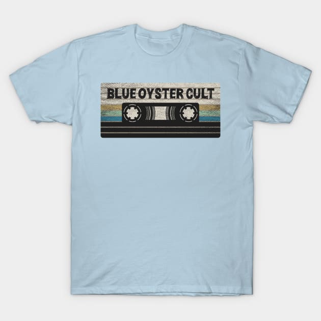 Blue Oyster Cult Mix Tape T-Shirt by getinsideart